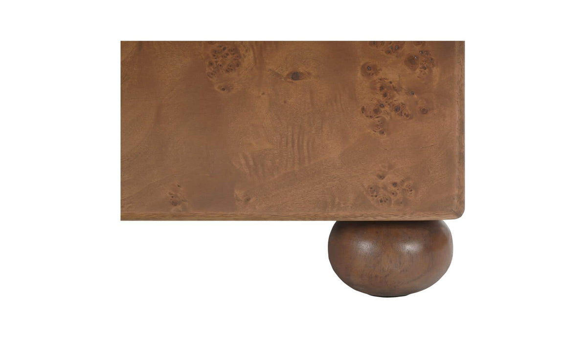 York Nightstand Warm Brown Burl by Moe's Home Collection - view 10