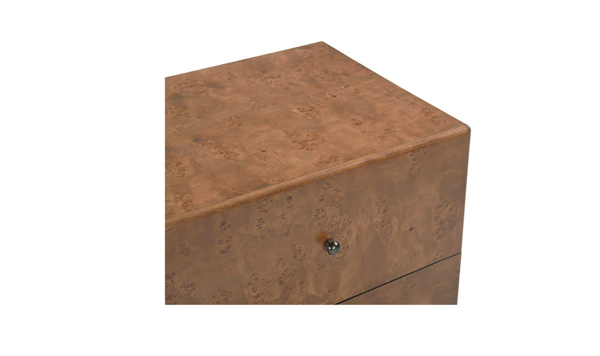 York Nightstand Warm Brown Burl by Moe's Home Collection - view 9