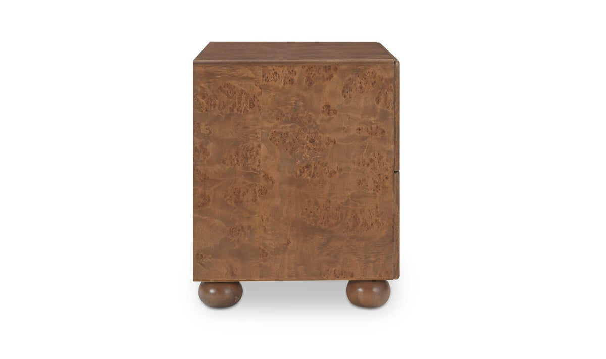 York Nightstand Warm Brown Burl by Moe's Home Collection - view 6