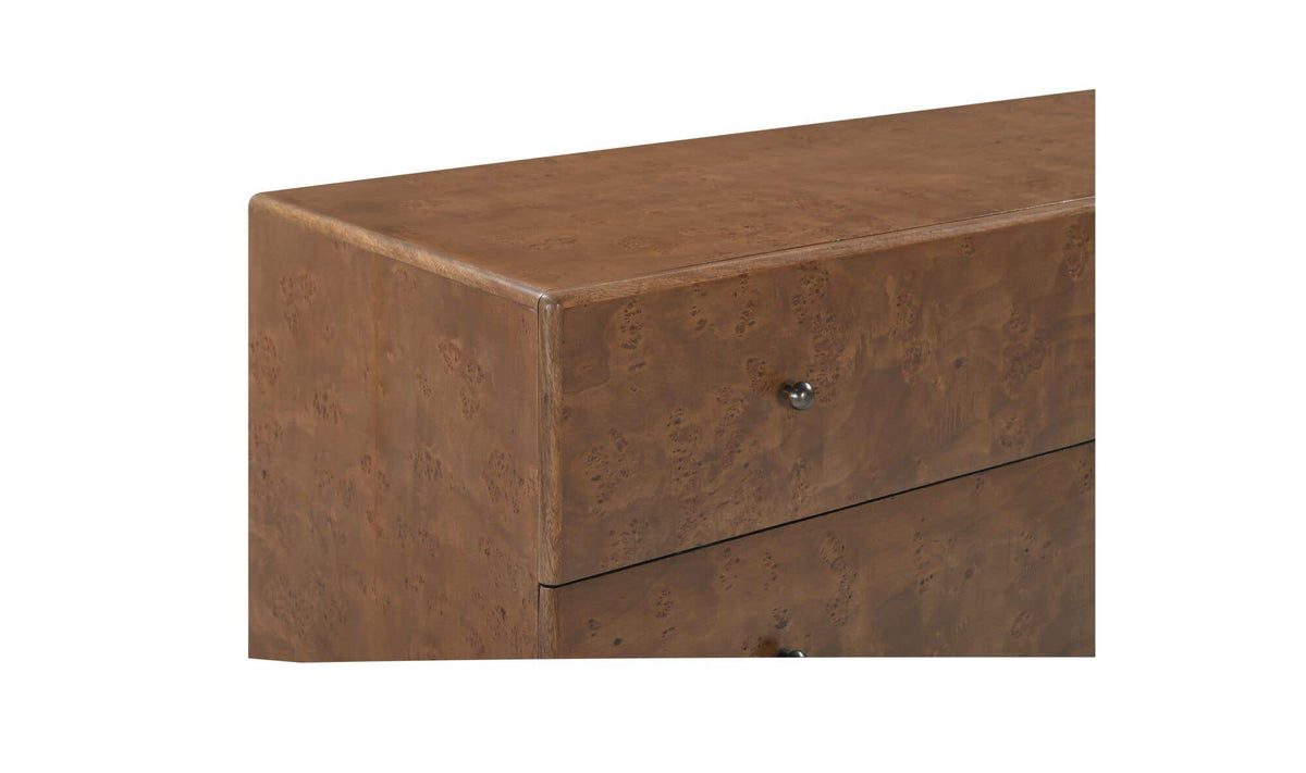 York 6 Drawer Dresser Warm Brown Burl by Moe's Home Collection - view 11