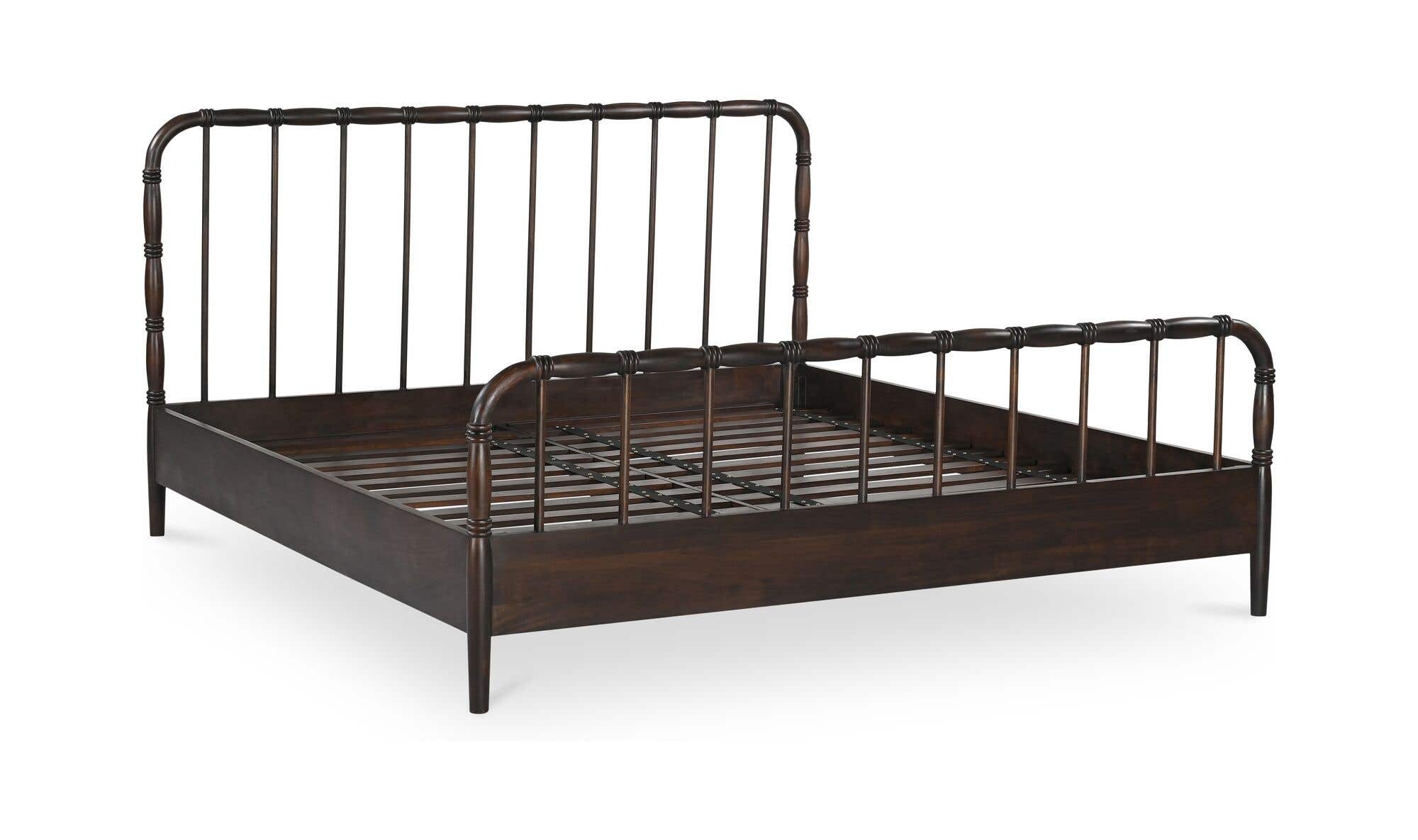 Vivian King Bed Dark Brownn by Moe's Home Collection - view 12