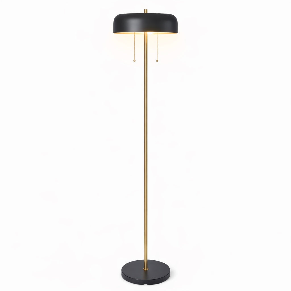 Vesper Floor Lamp | Black Outer and White Inner | Ashcroft mports Furniture