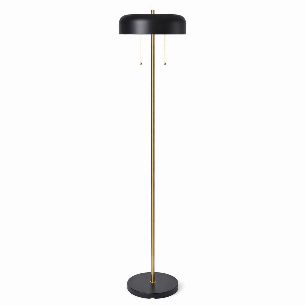 Vesper Floor Lamp | Black Outer and White Inner | Ashcroft mports Furniture