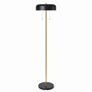 Vesper Floor Lamp | Black Outer and White Inner | Ashcroft mports Furniture