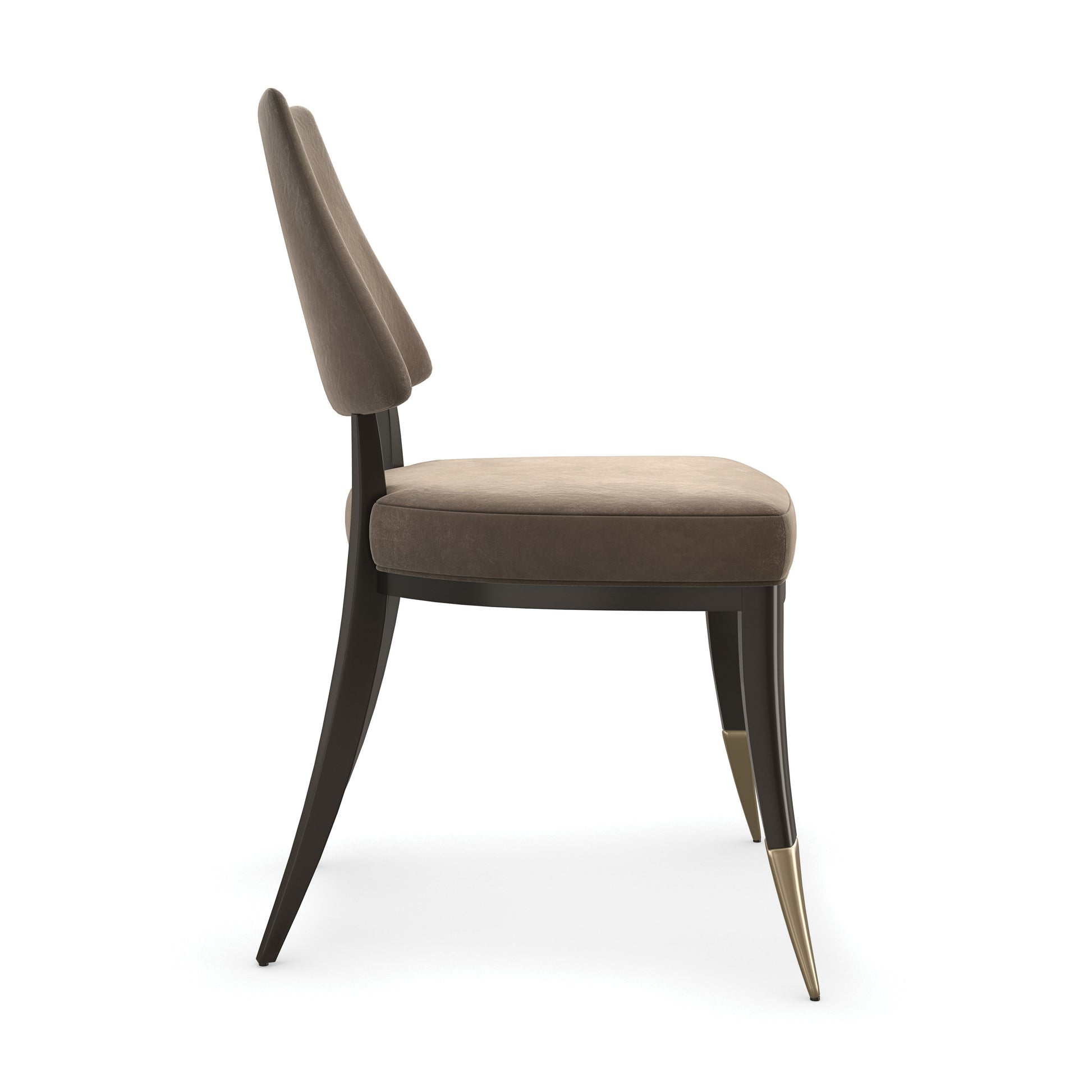 Caress Brushed Gold Dining Chair 23" by Caracole - view 6