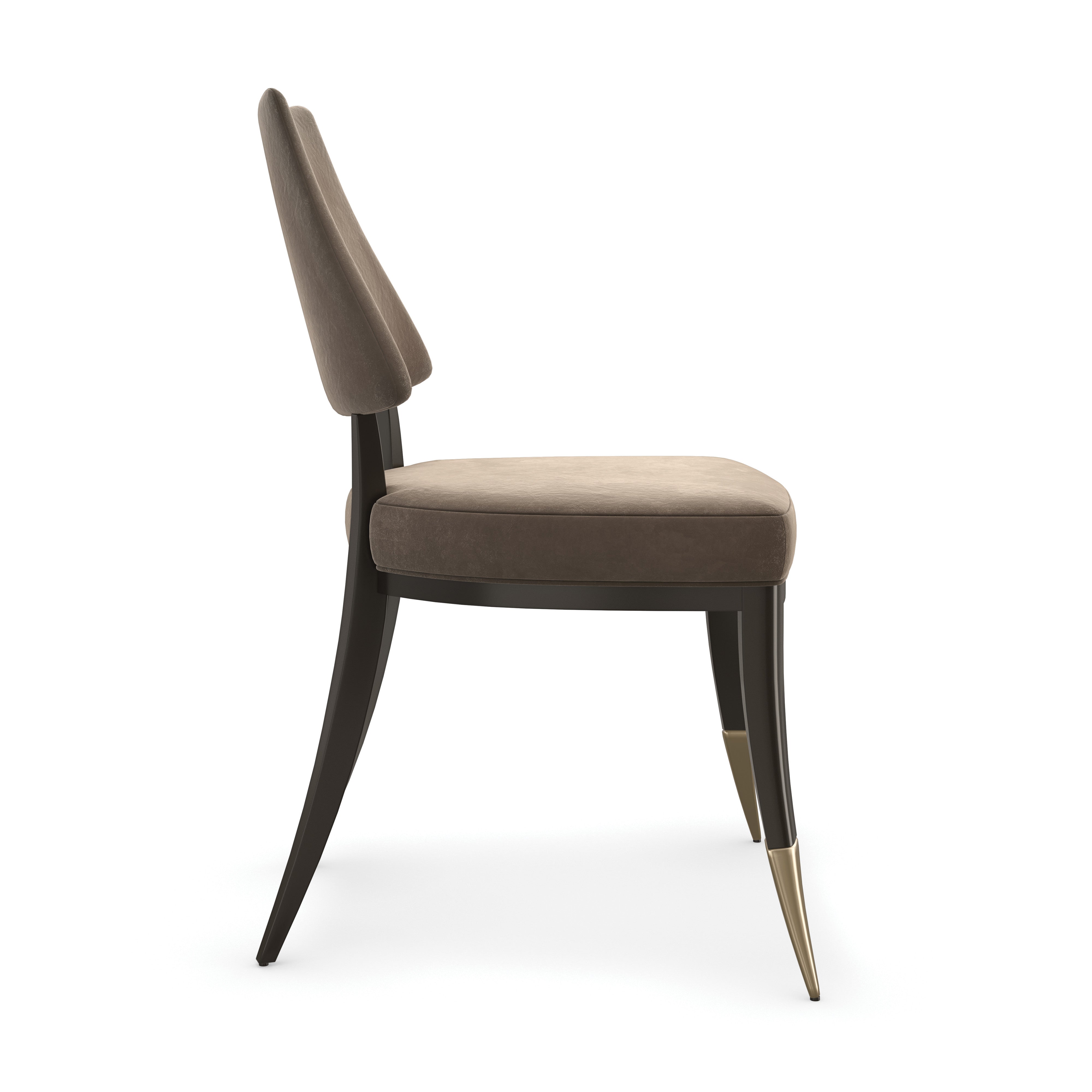 Caress Brushed Gold Dining Chair 23" by Caracole - view 6