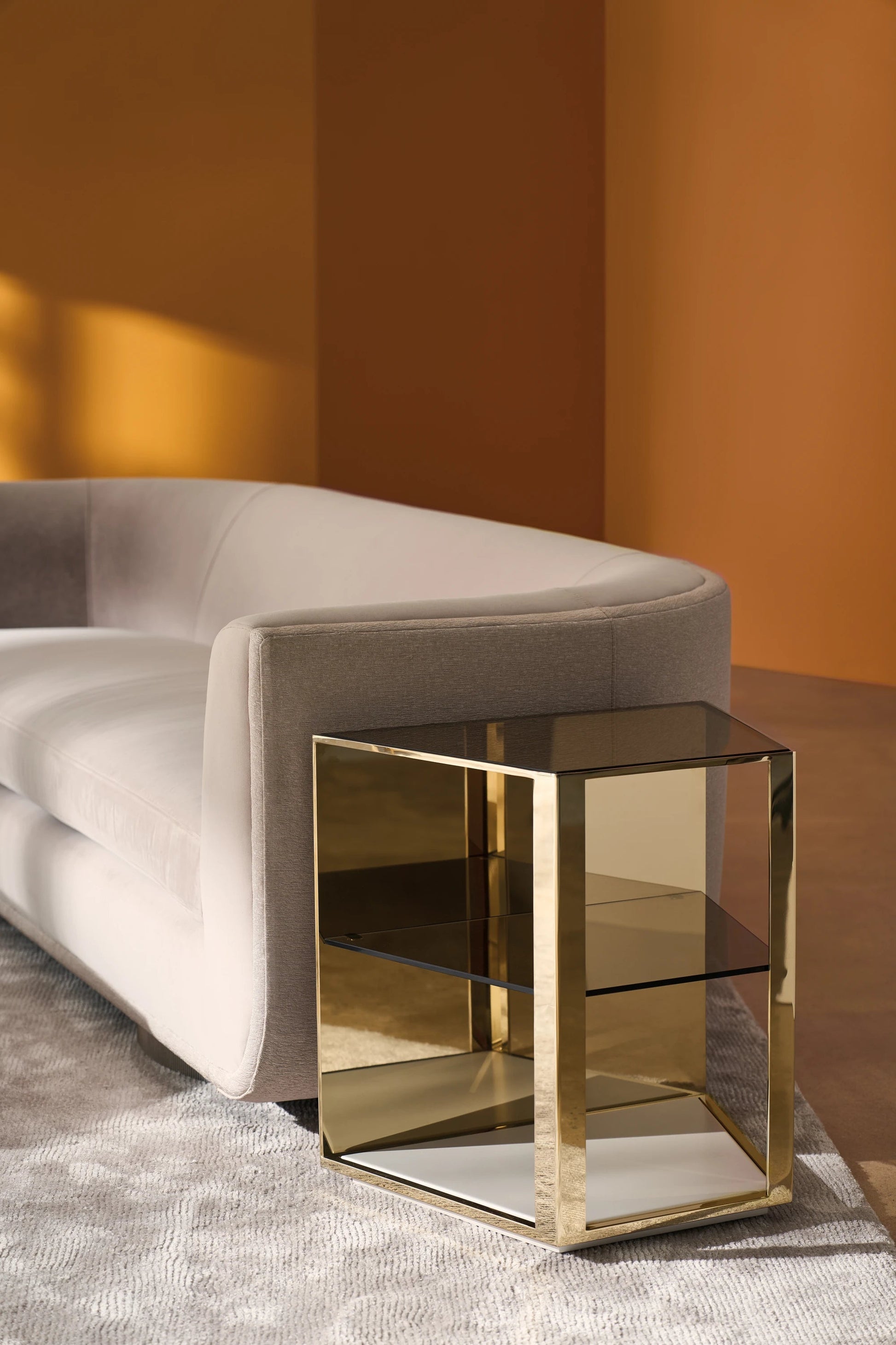 Refraction End Table Oyster 23.25" by Caracole - view 2