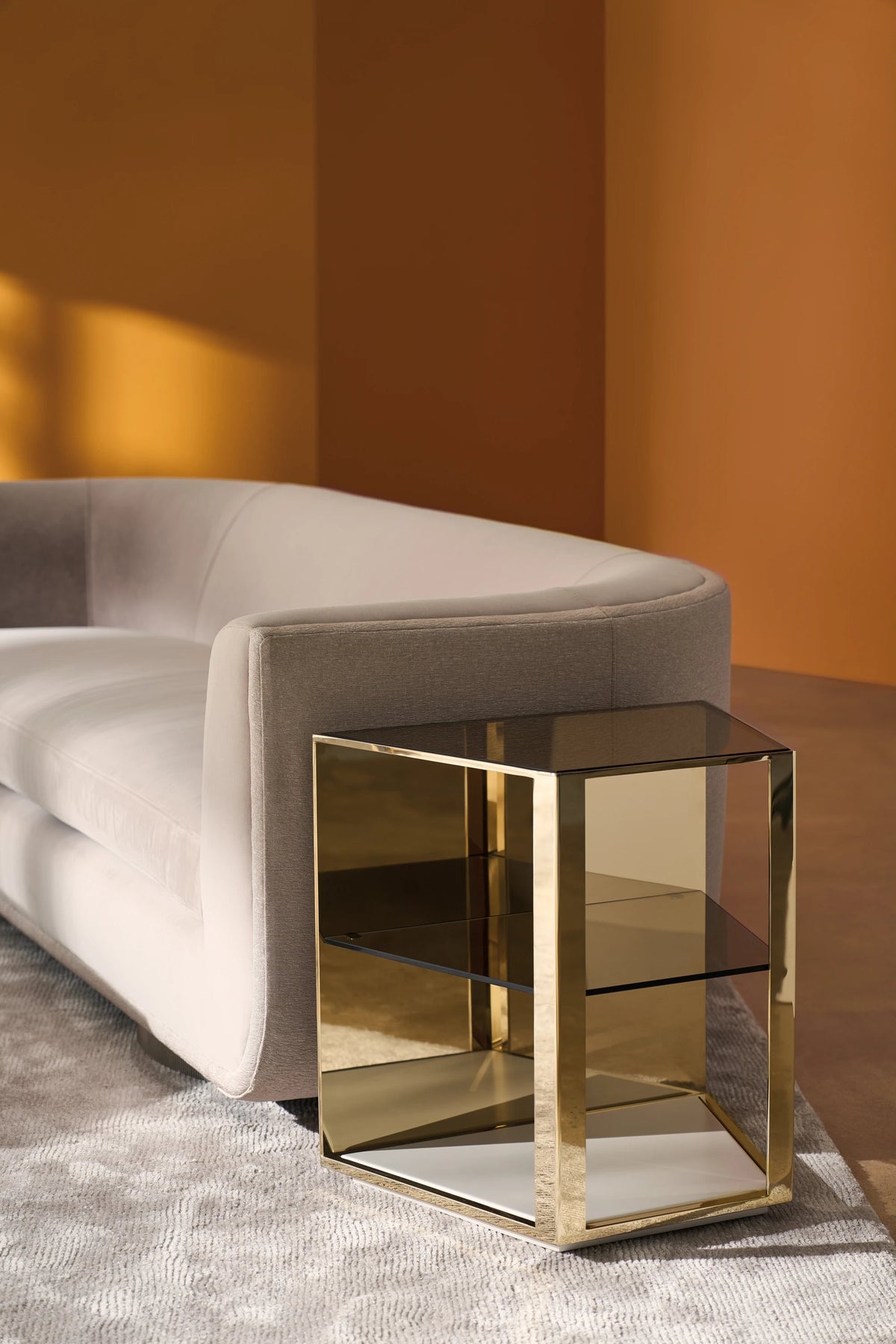Refraction End Table Oyster 23.25" by Caracole - view 2