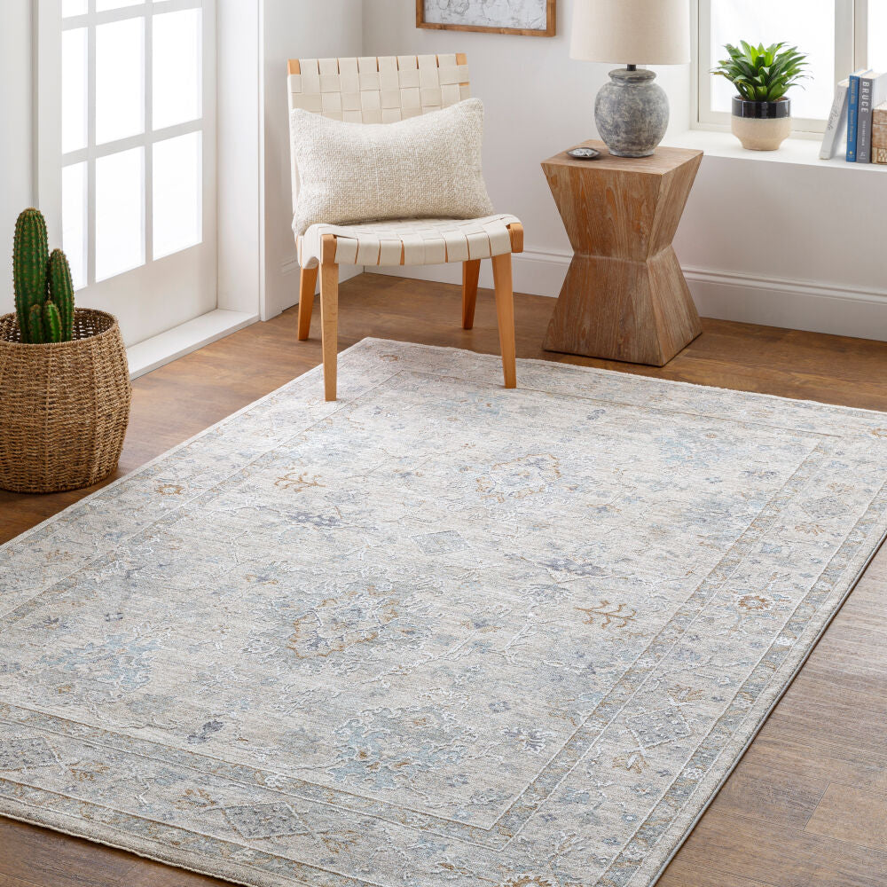 Virginia Cream/Sage Machine Woven Rug VGN-2300 - roomscene