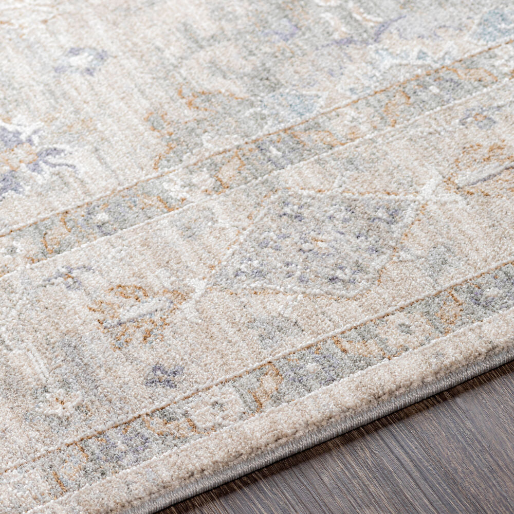 Virginia Cream/Sage Machine Woven Rug VGN-2300 - texture