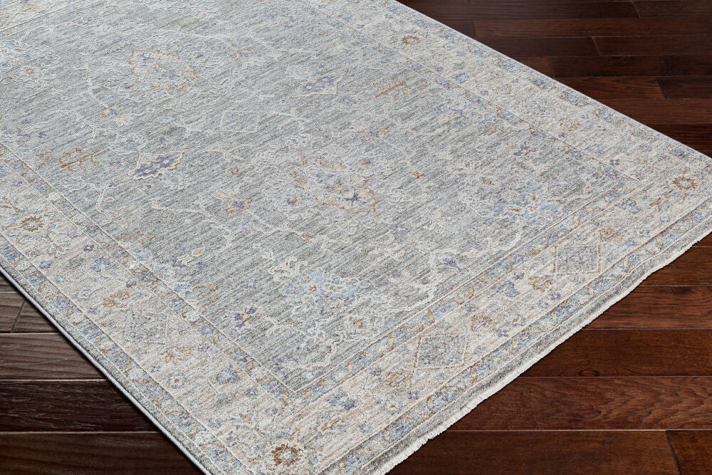 Virginia Cream/Sage Machine Woven Rug VGN-2303 - corner