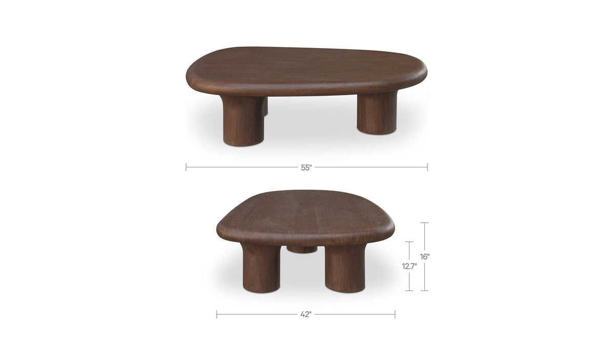 Warby Outdoor Coffee Table Brown by Moe's Home Collection - view 11