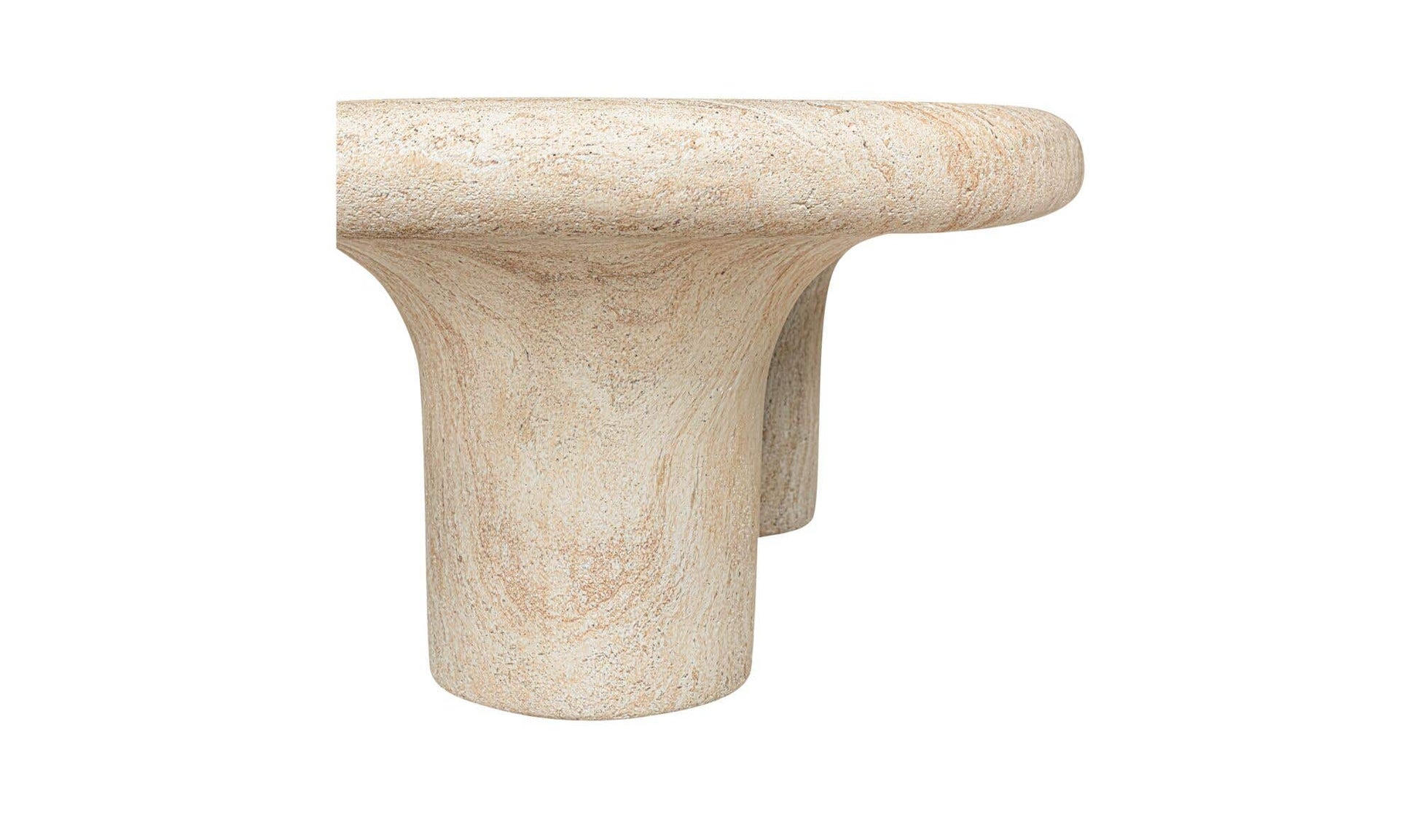 Warby Outdoor Coffee Table beige by Moe's Home Collection - view 19