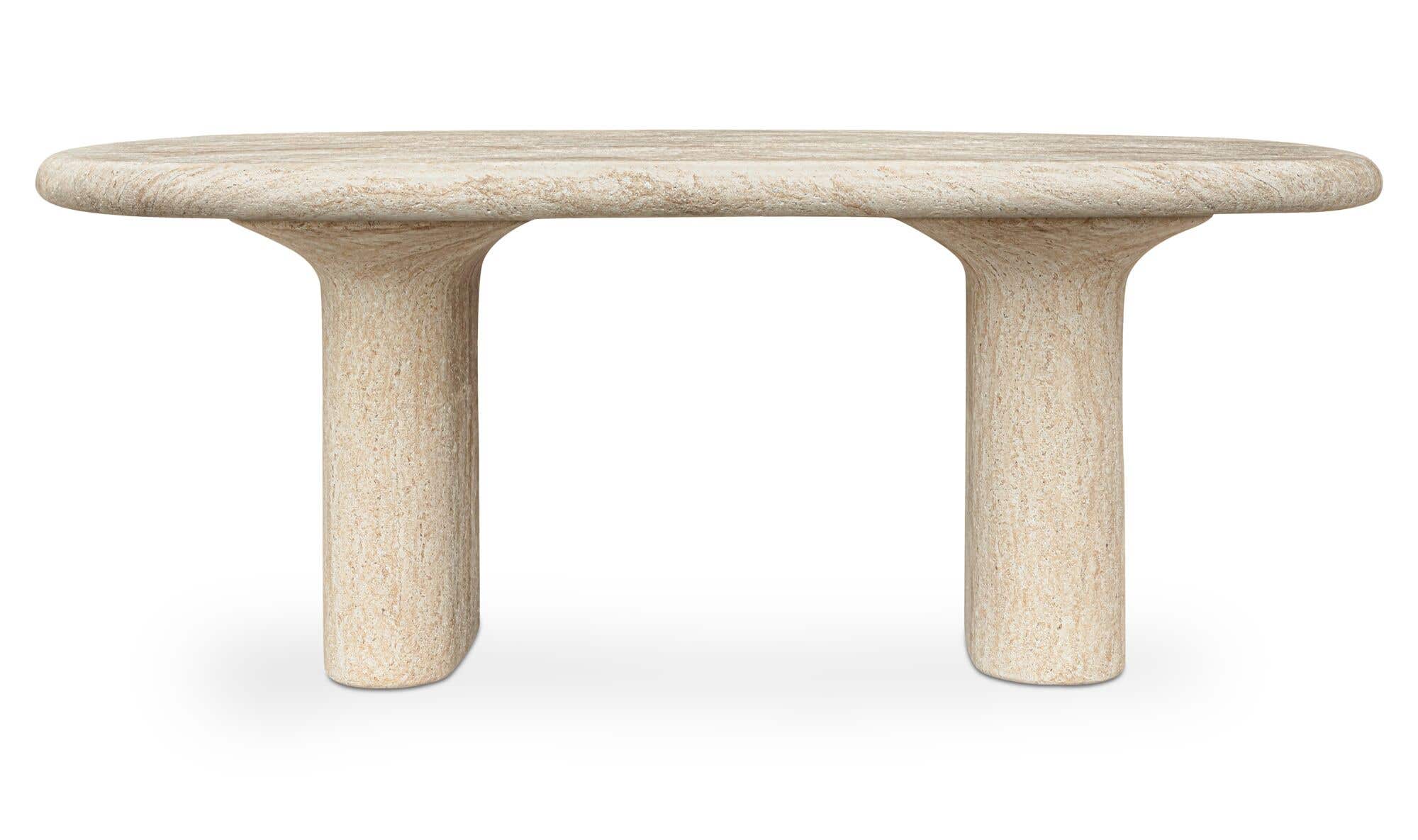 Warby Outdoor Dining Table Beige by Moe's Home Collection - view 2