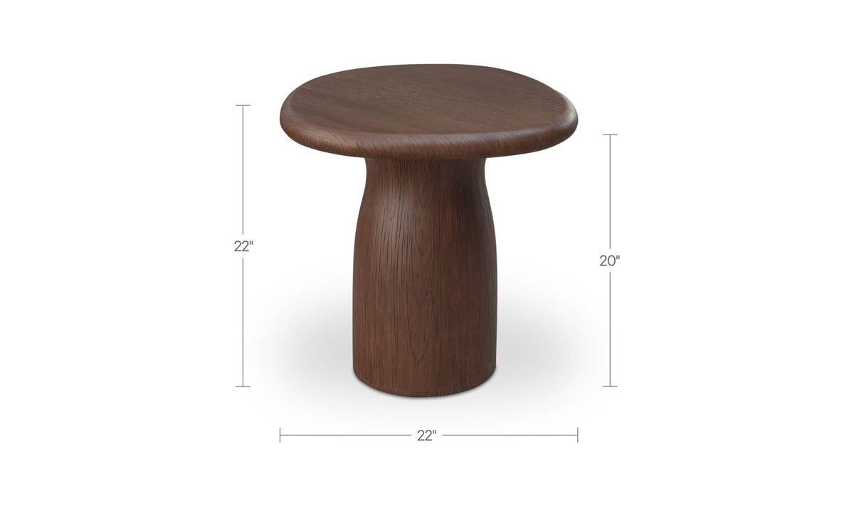 Warby Outdoor Side Table Brown by Moe's Home Collection - view 8