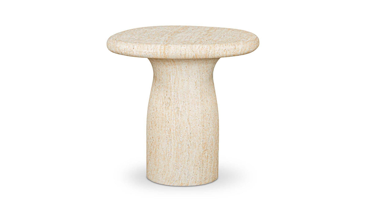 Warby Outdoor Side Table Faux Travertine by Moe's Home Collection - view 2