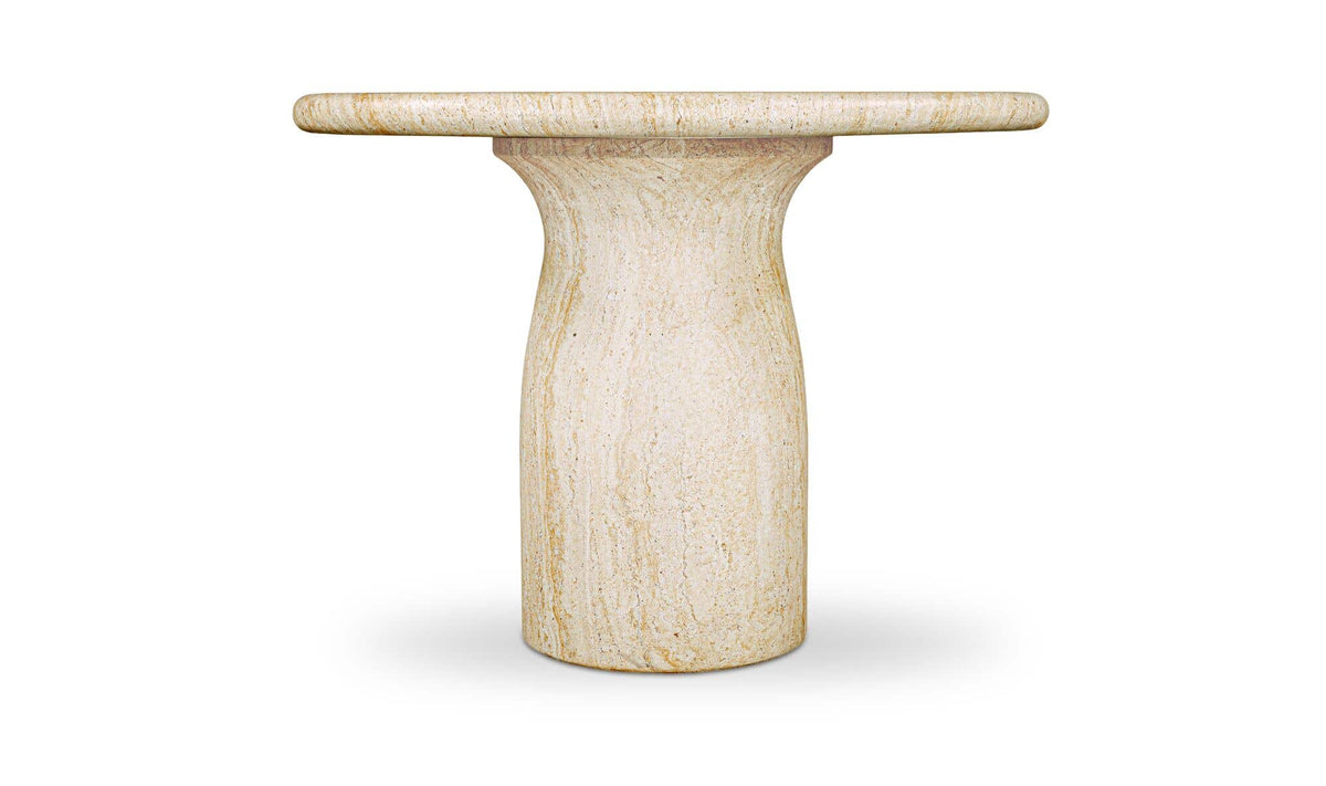 Warby Outdoor Bistro Table Faux Travertine by Moe's Home Collection - view 4