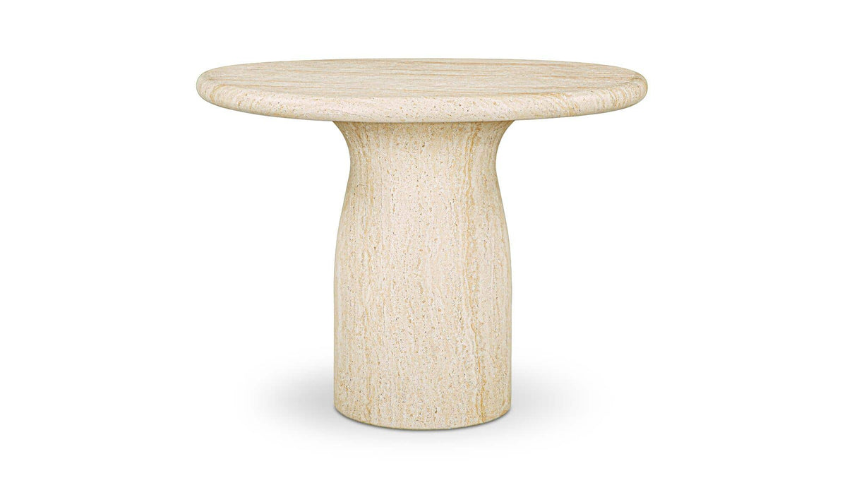 Warby Outdoor Bistro Table Faux Travertine by Moe's Home Collection - view 5