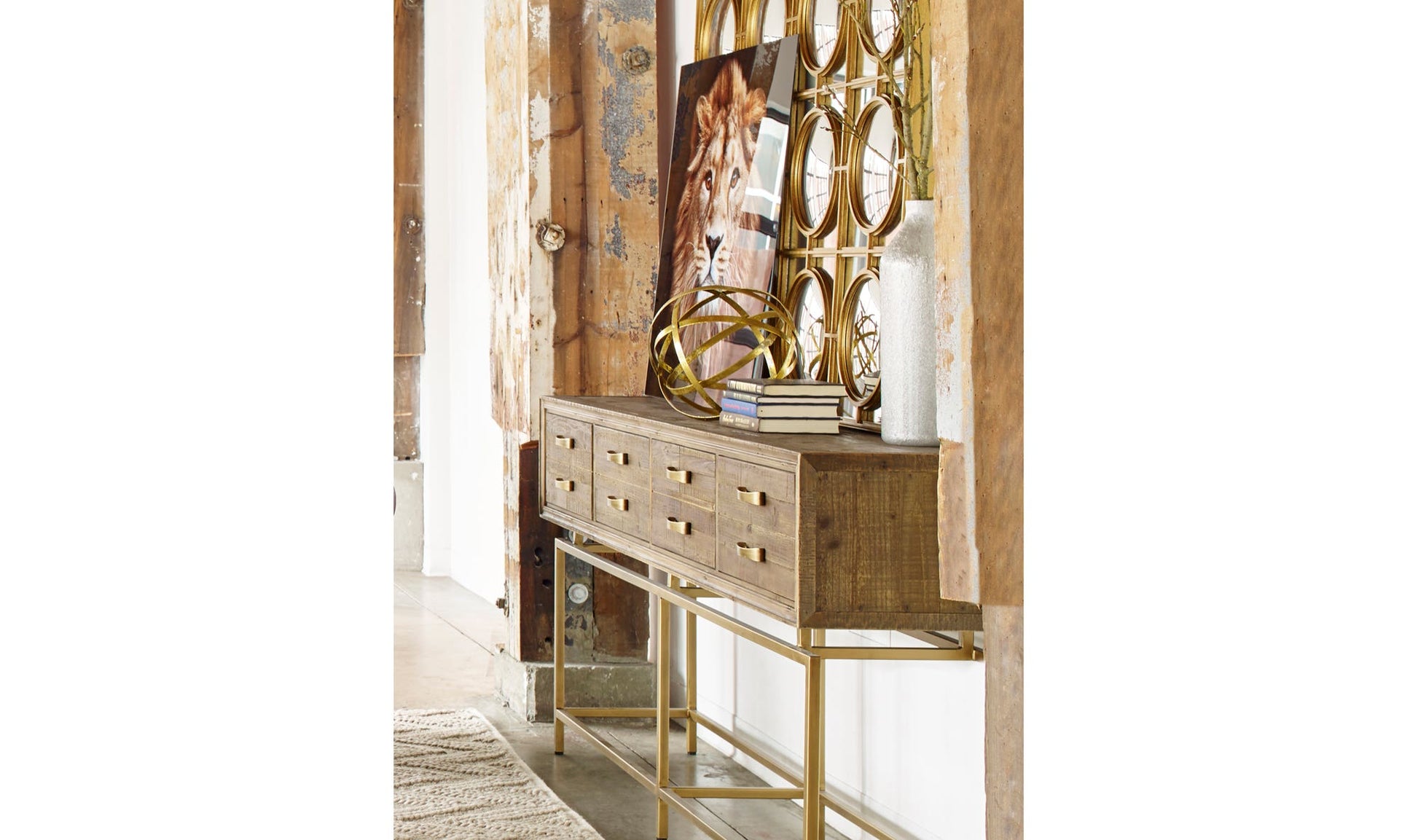 Annecy Console Table Natural by Moe's Home Collection - view 11