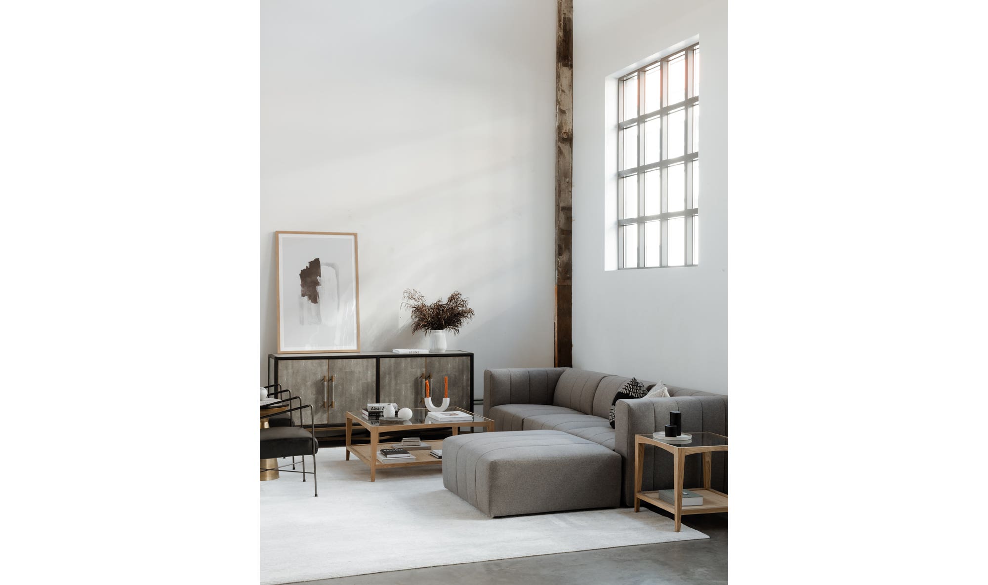 Mako Small Sideboard Grey by Moe's Home Collection - view 15