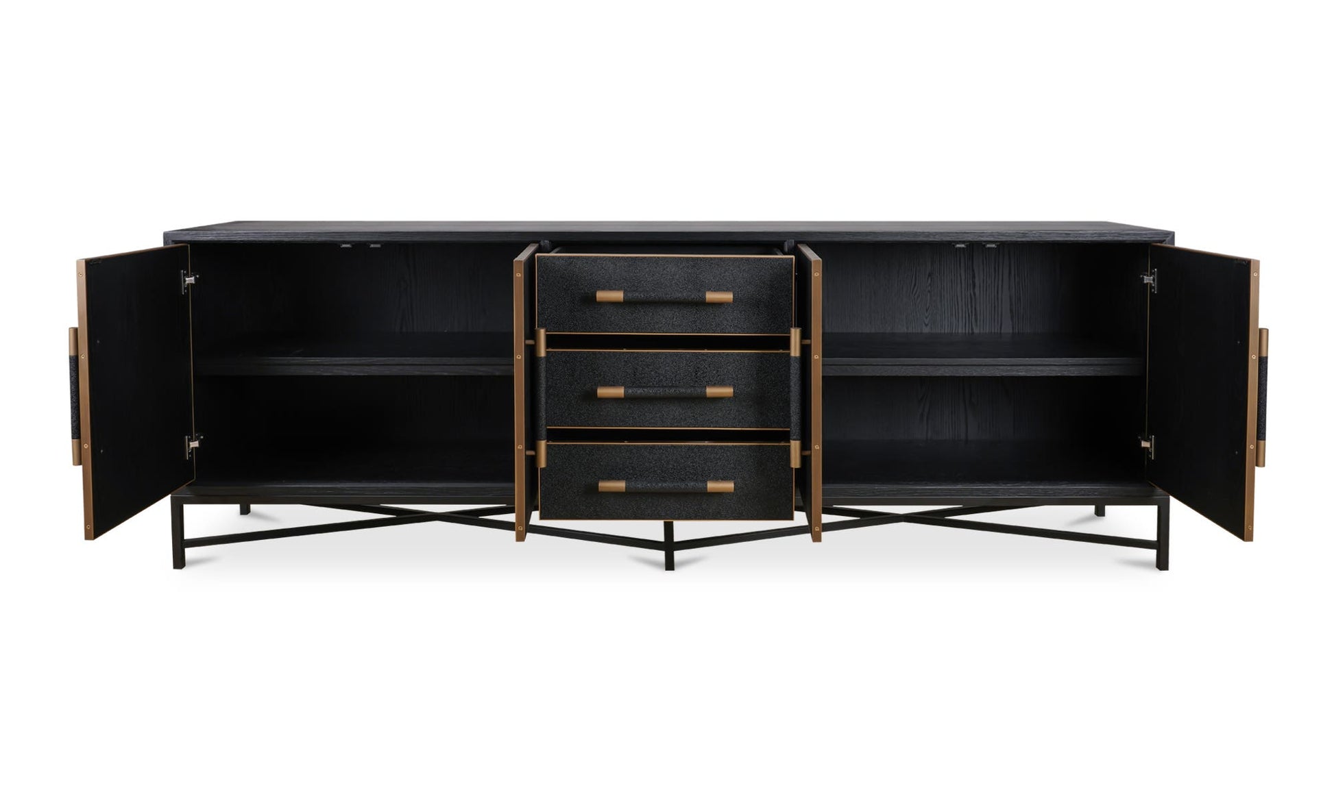 Mako Sideboard Large Black by Moe's Home Collection - view 7
