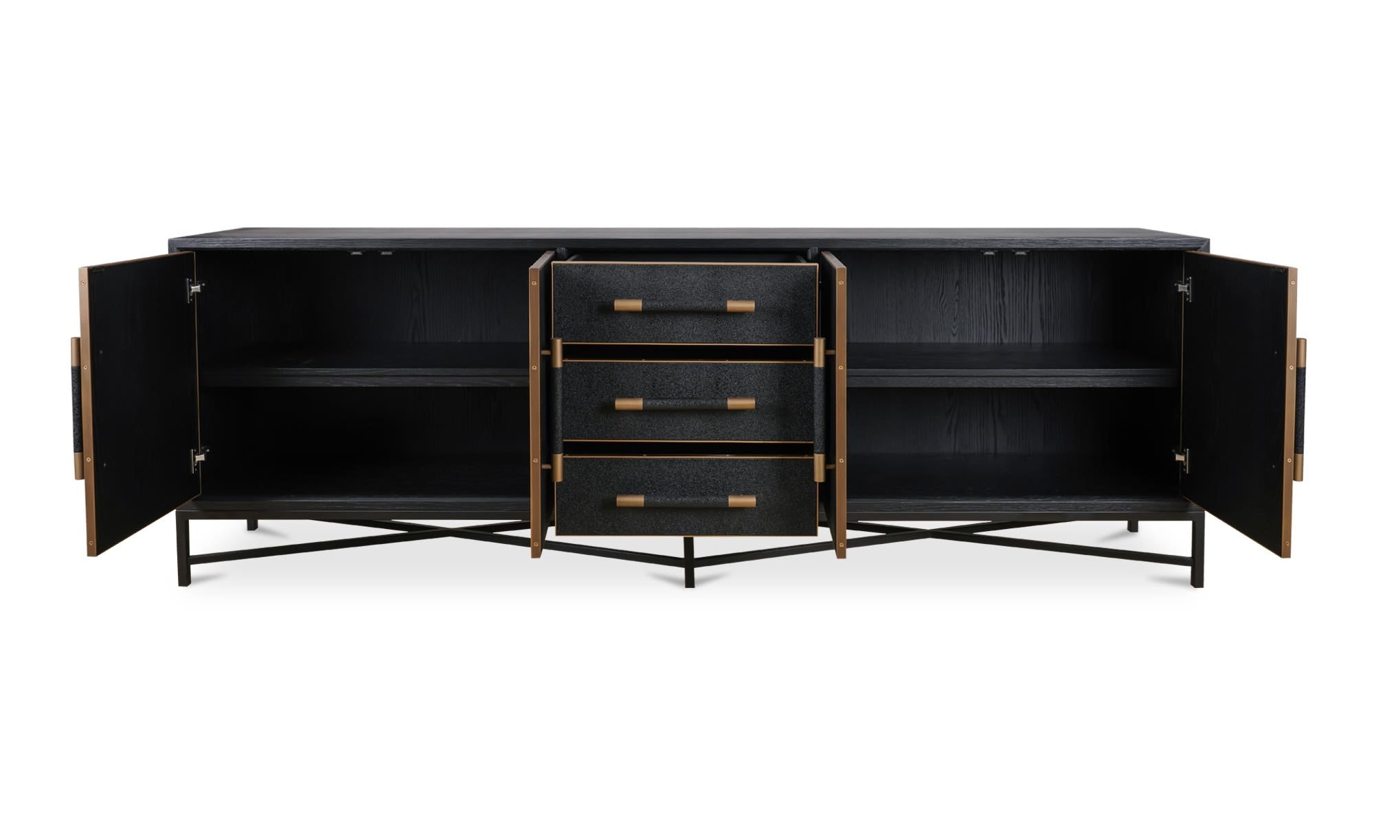 Mako Sideboard Large Black by Moe's Home Collection - view 7