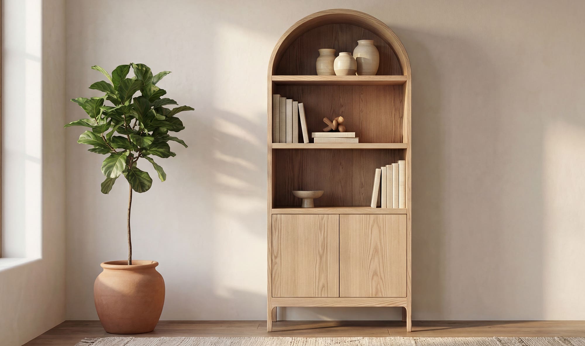 Wilde Display Cabinet Natural by Moe's Home Collection - view 5