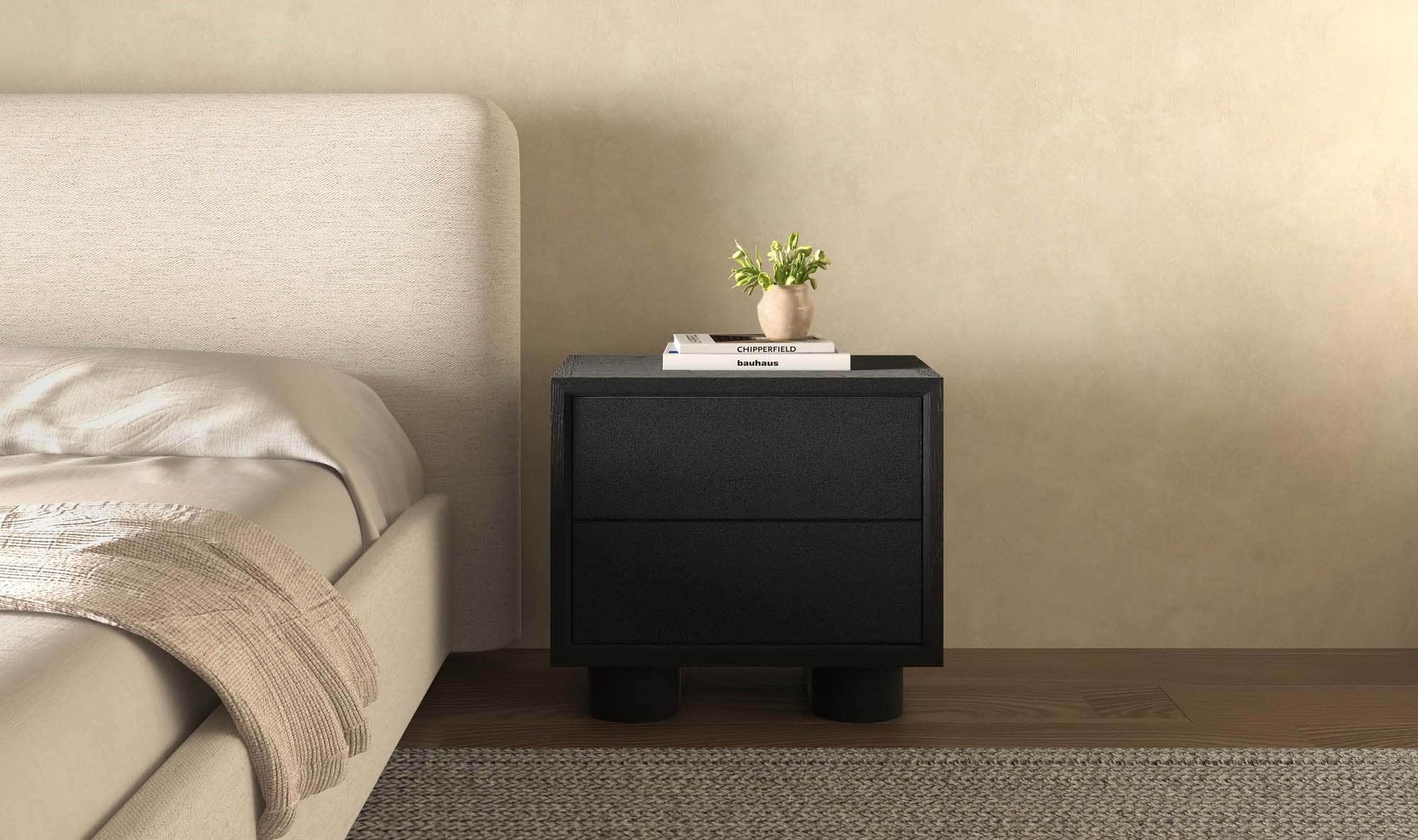 Marcelle Nightstand Black by Moe's Home Collection - view 6