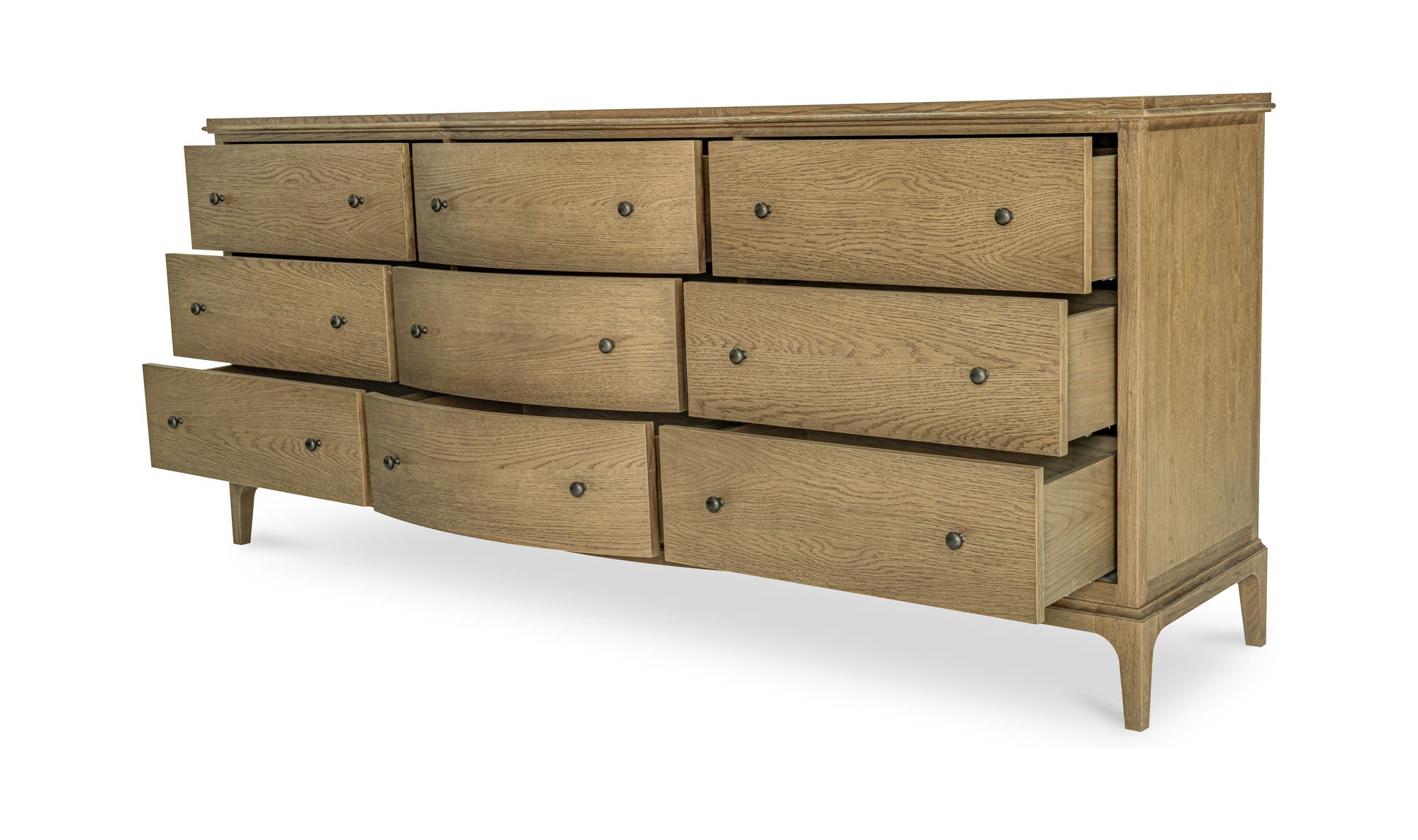 Sadie 9 Drawer Dresser Brown by Moe's Home Collection - view 7