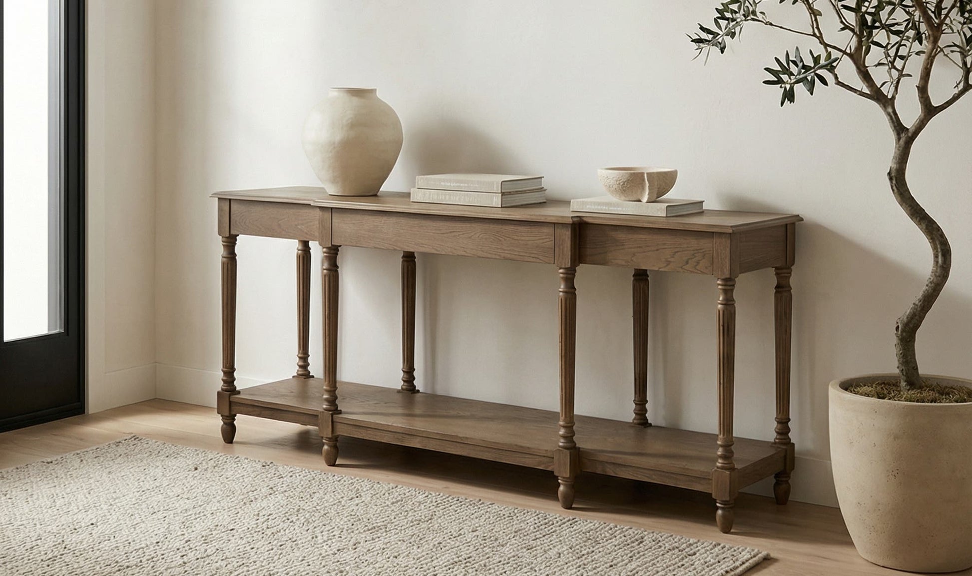 Martha Console Table Brown by Moe's Home Collection - view 4
