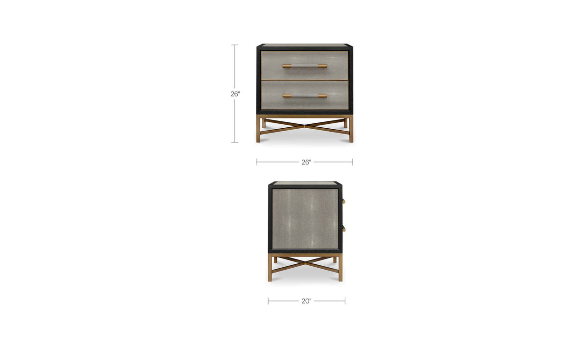 Mako Nightstand Grey by Moe's Home Collection - view 13