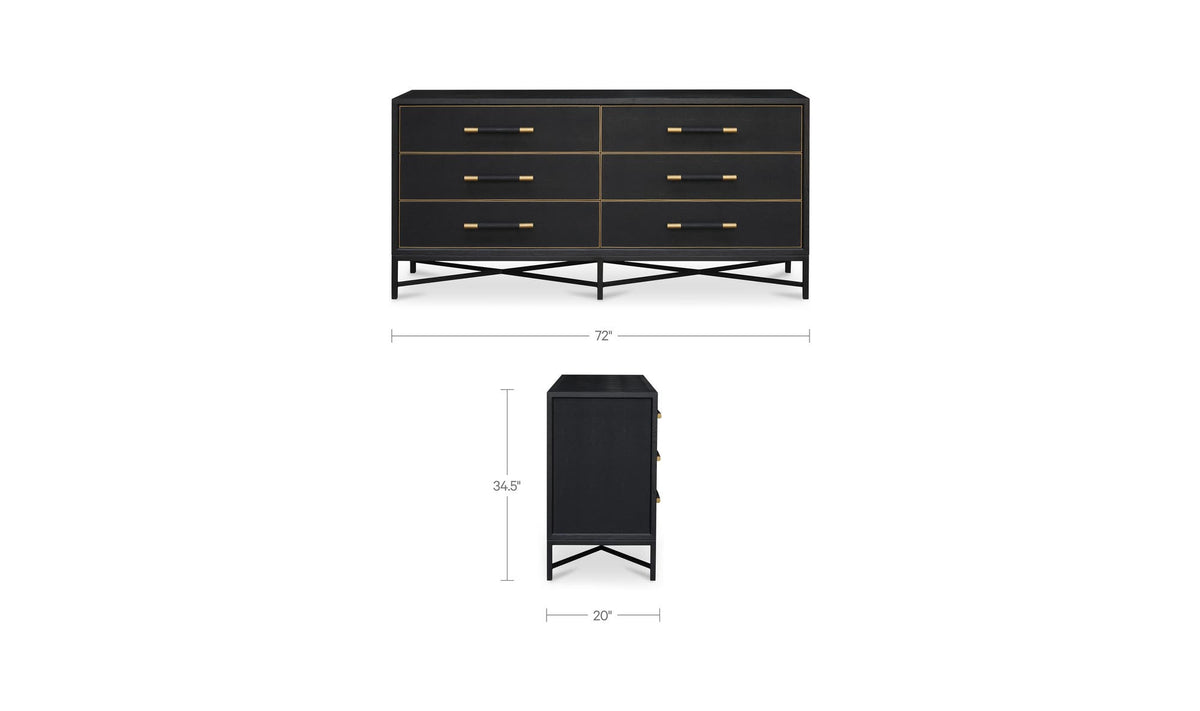 Mako Dresser Black by Moe's Home Collection - view 13