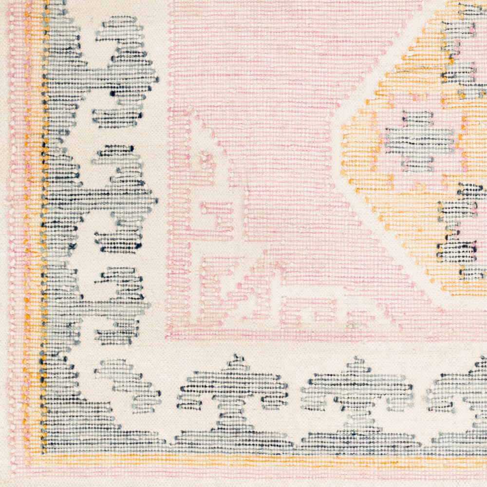Valerie Dark Blue/Yellow Handmade Rug - swatch