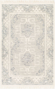 Valerie Cream/Light Sage Handmade Rug - 2' x 3'