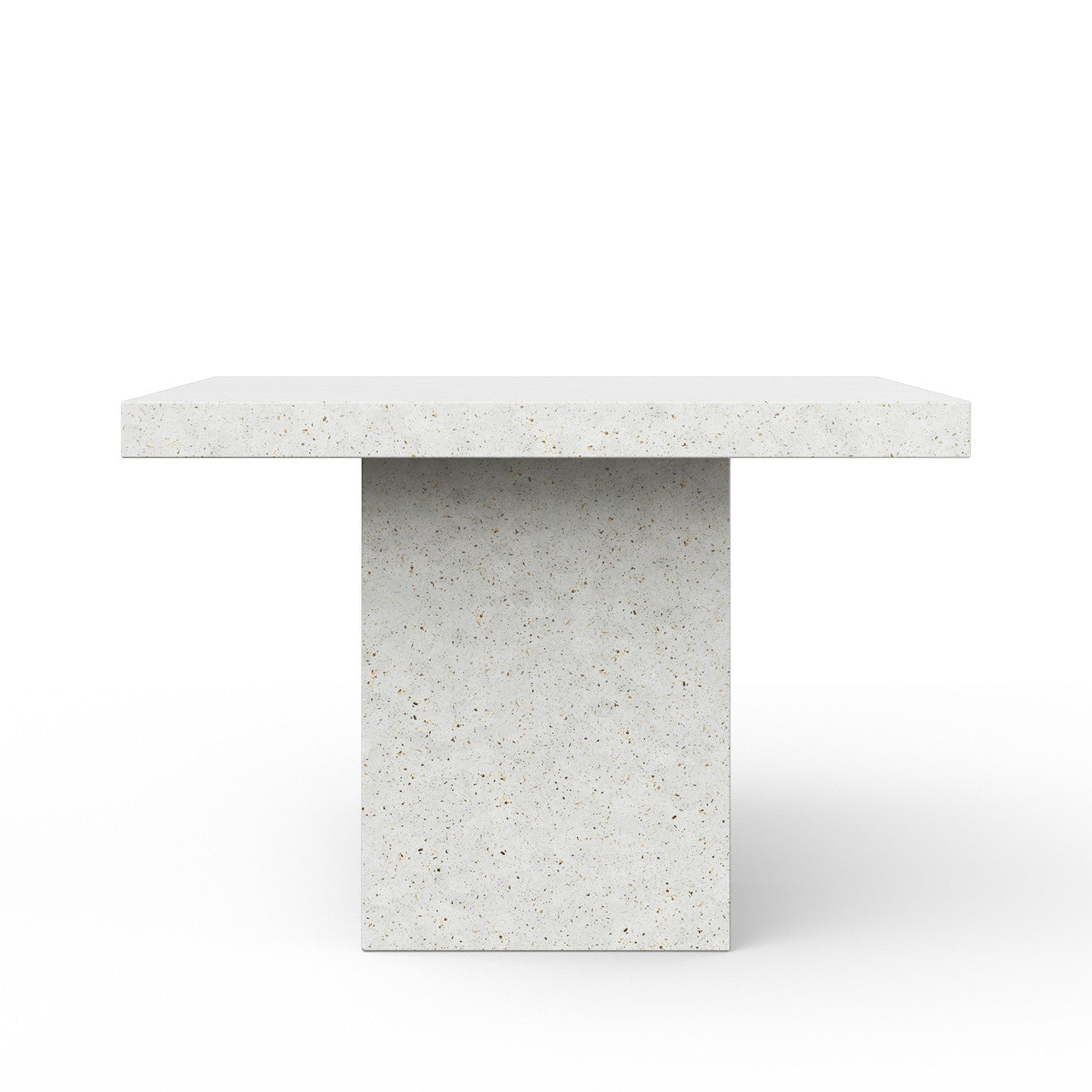 Mixx - Una - 59" Square Bar Height Dining Table - Ivory Terrazzo