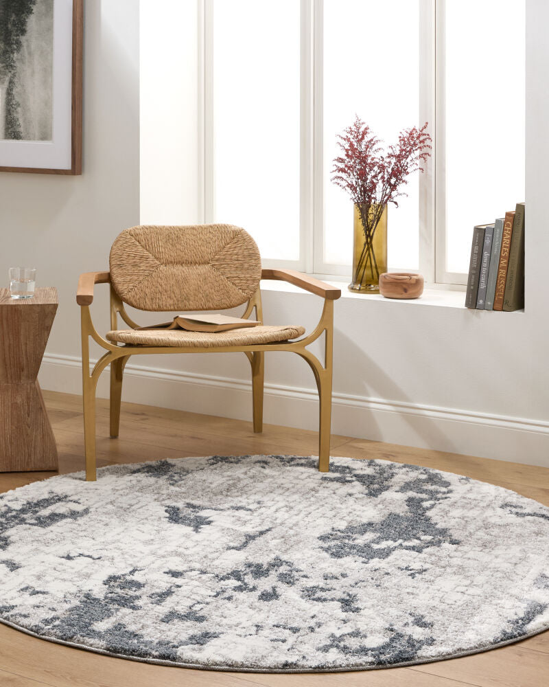 Venice Denim/Pale Blue Machine Woven Rug VNE-2300 - roomscene