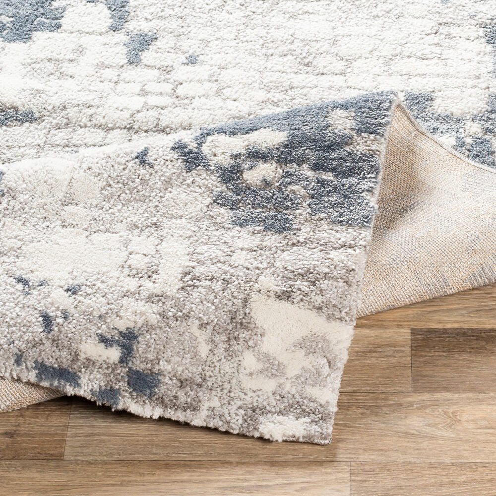 Venice Denim/Pale Blue Machine Woven Rug VNE-2300 - fold