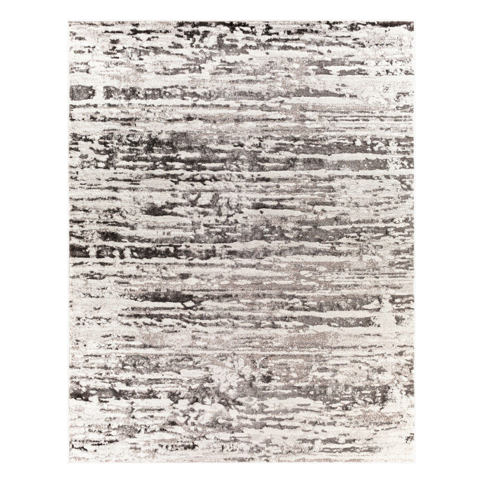Venice Black/Medium Gray Machine Woven Rug VNE-2301 - 2' x 2'11"
