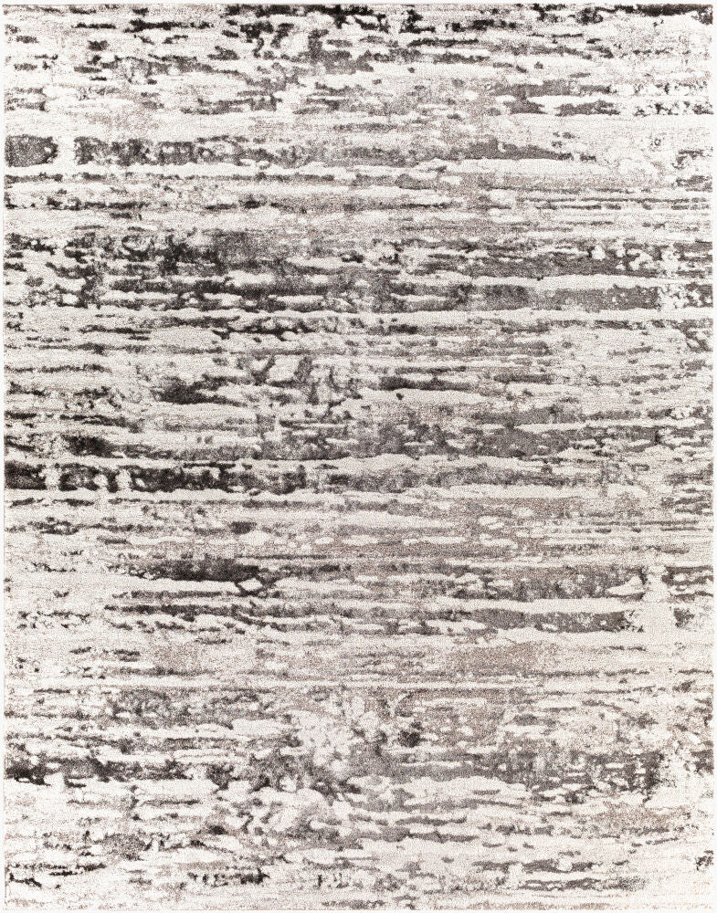 Venice Black/Medium Gray Machine Woven Rug VNE-2301 - 2' x 2'11"