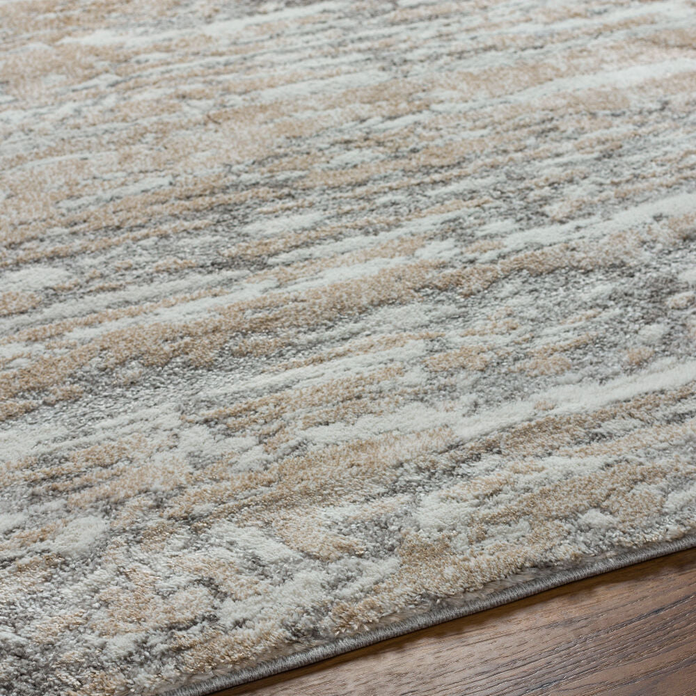 Venice Ivory/Tan Machine Woven Rug - texture