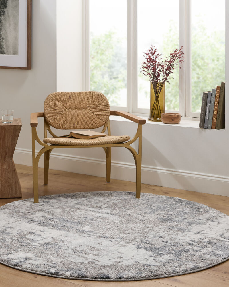 Venice Denim/Pale Blue Machine Woven Rug VNE-2304 - roomscene