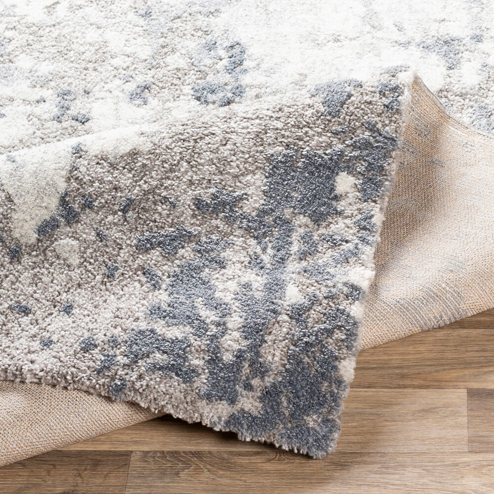 Venice Denim/Pale Blue Machine Woven Rug VNE-2304 - fold