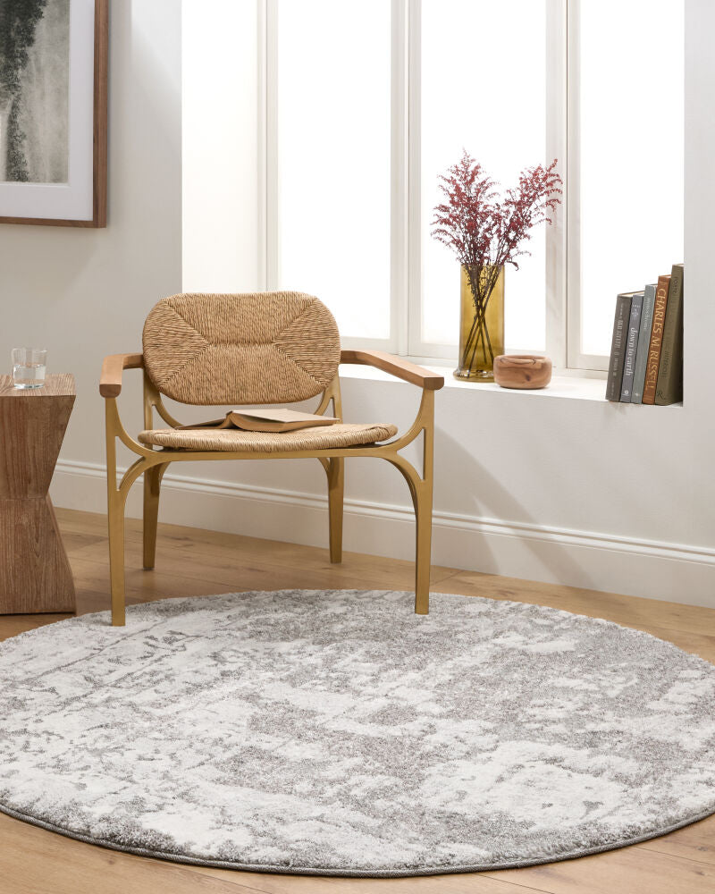 Venice Black/Medium Gray Machine Woven Rug VNE-2305 - roomscene
