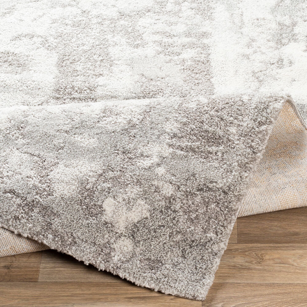 Venice Black/Medium Gray Machine Woven Rug VNE-2305 - fold