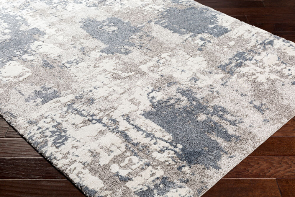 Venice Denim/Pale Blue Machine Woven Rug VNE-2306 - corner