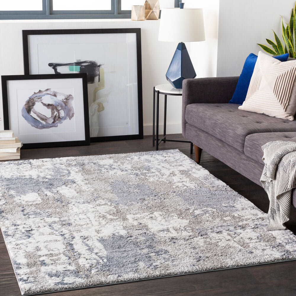 Venice Denim/Pale Blue Machine Woven Rug VNE-2306 - roomscene