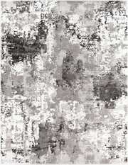 Venice Black/Medium Gray Machine Woven Rug VNE-2308 - 2' x 2'11"