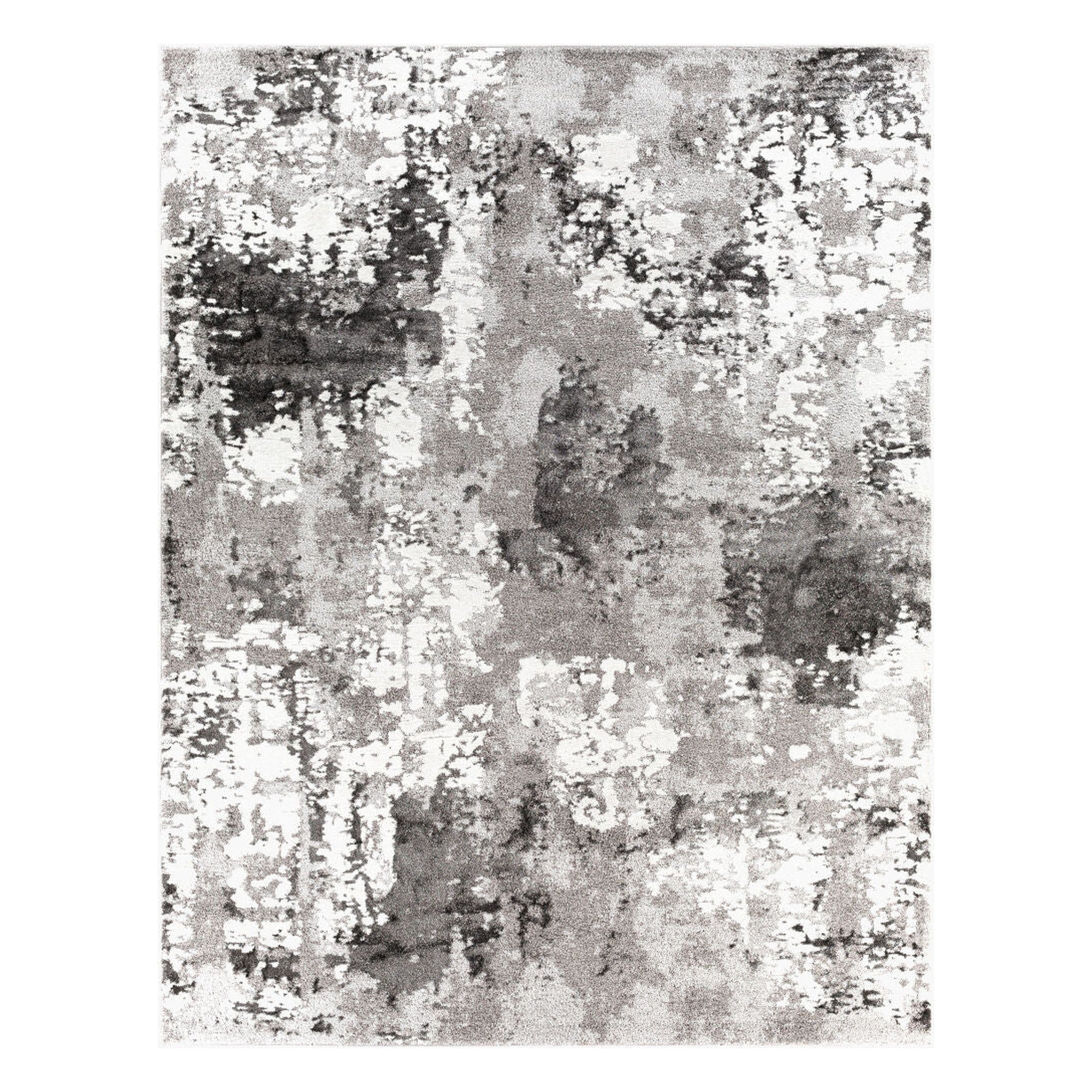 Venice Black/Medium Gray Machine Woven Rug VNE-2308 - 2' x 2'11"
