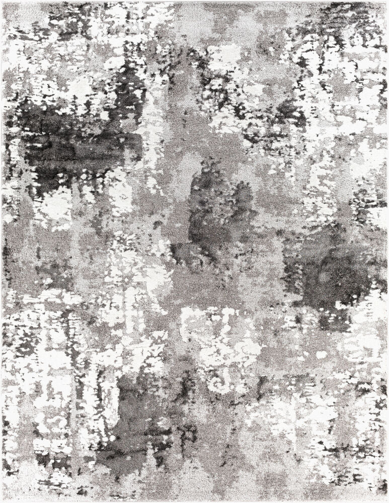 Venice Black/Medium Gray Machine Woven Rug VNE-2308 - 2' x 2'11"