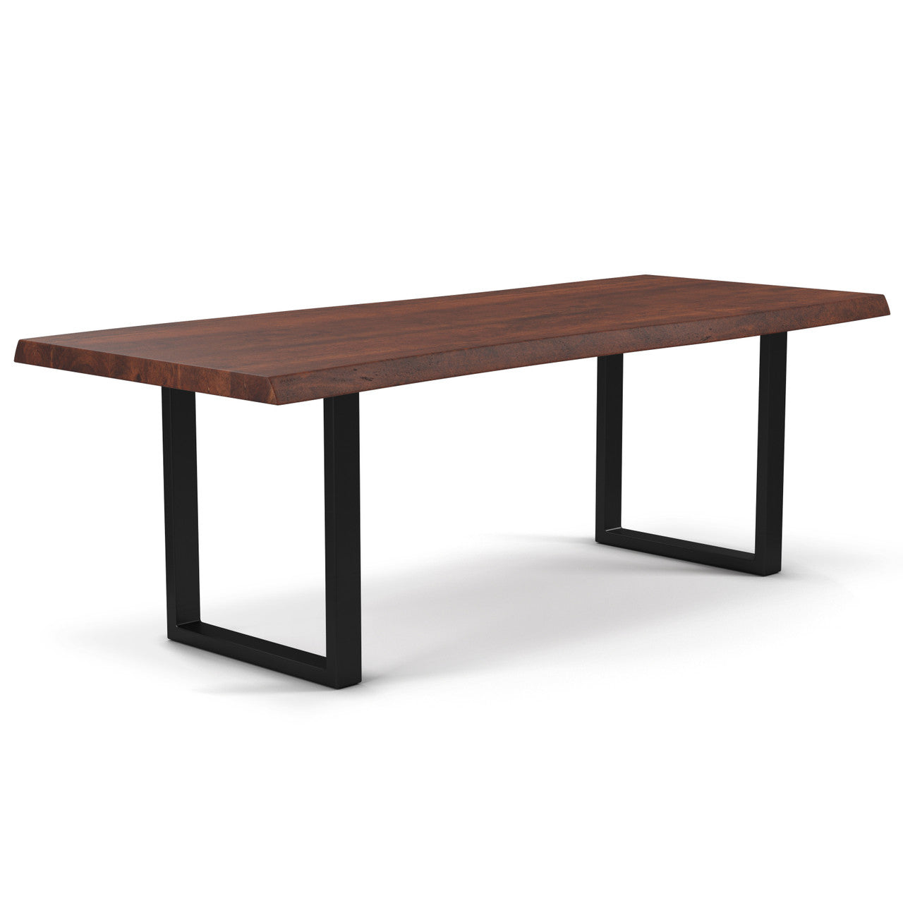 Brooks - Dining Table - U Base - 40" x 79" - Americano Top - Black Base